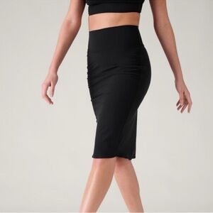 Athleta Black High-Waist Pencil Skirt